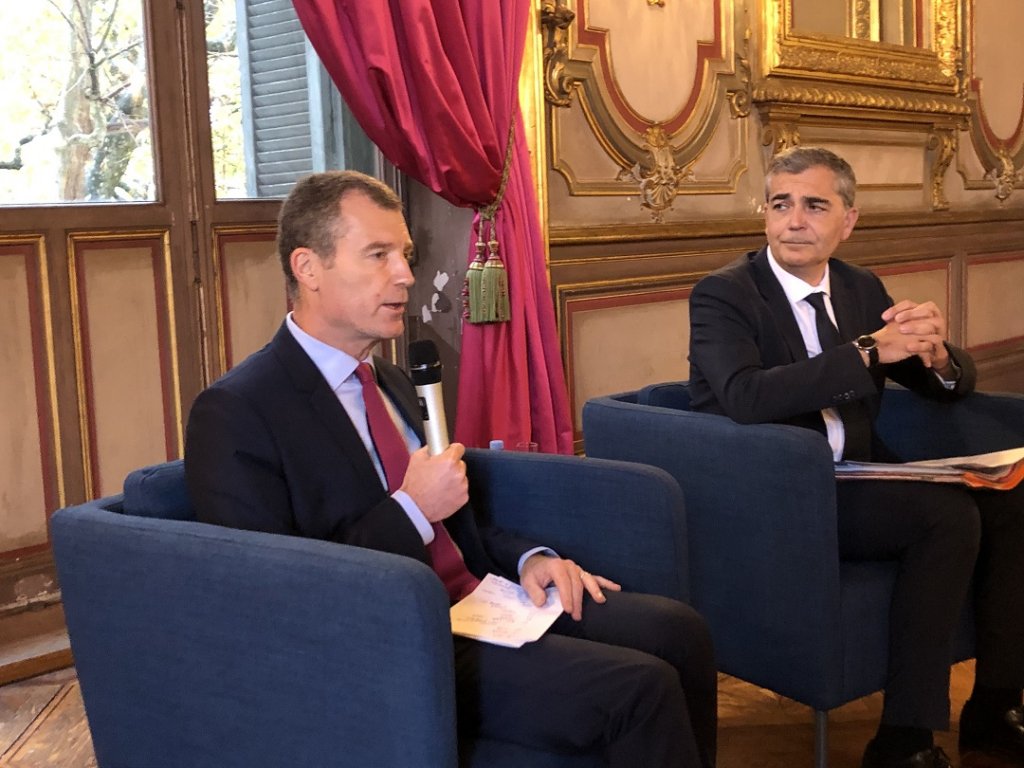 Le préfet de région Christophe Mirmand et le nouveau préfet à l’égalité des chances, Laurent Carrié (Photo Mireille Bianciotto)