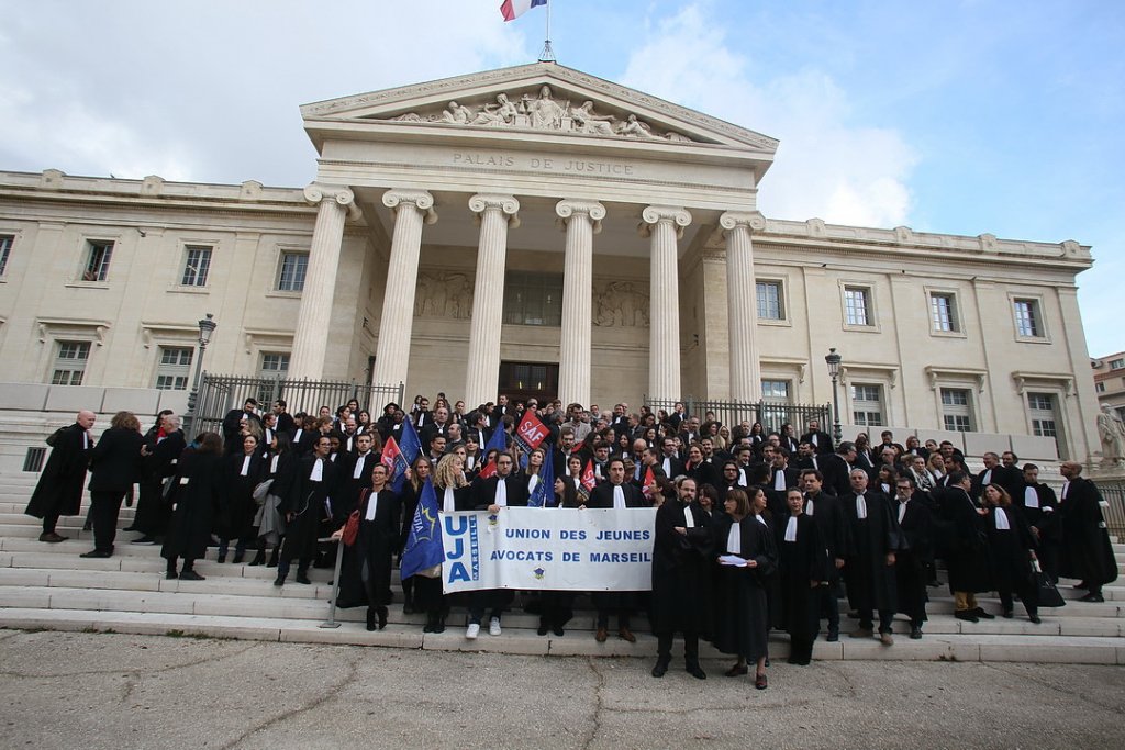 Grève des avocats à Marseille (Photo archives destimed)