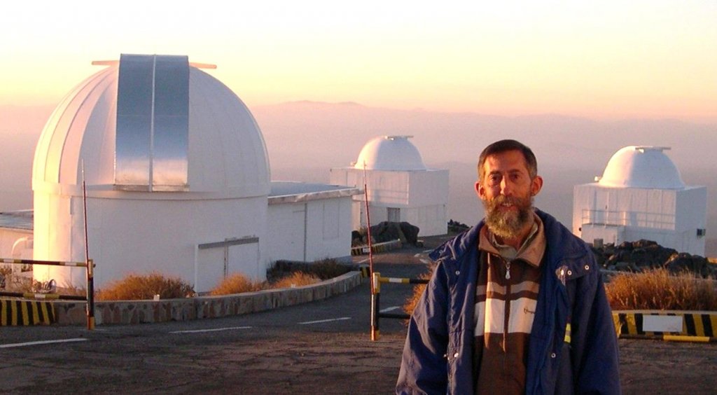 Michel Marcelin à l’Observatoire européen austral de La Silla (Chili) en 2007 © Claude CARIGNAN