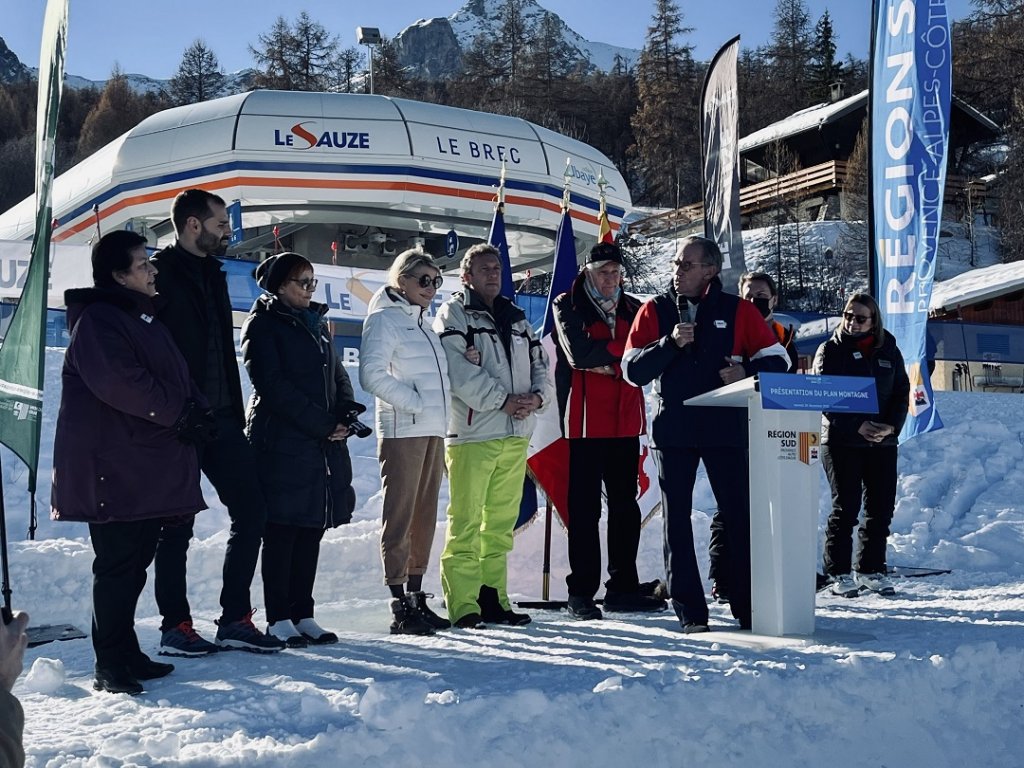 Renaud Muselier rappelle que Le Sauze est l’une des premières stations de ski des Alpes © Jean-Charles Verchère