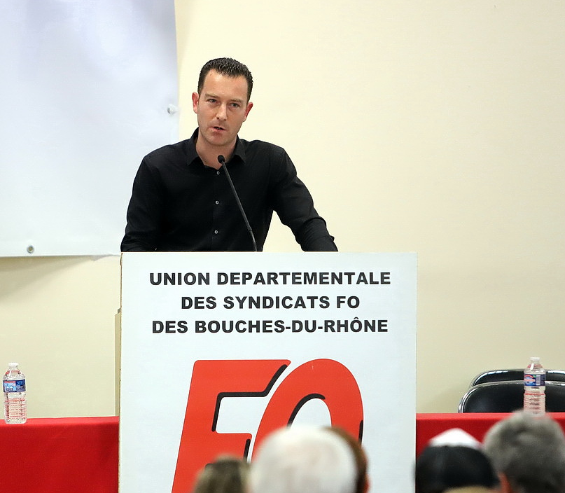 Franck Bergamini, secrétaire de l'UD FO 13 ©Destimed