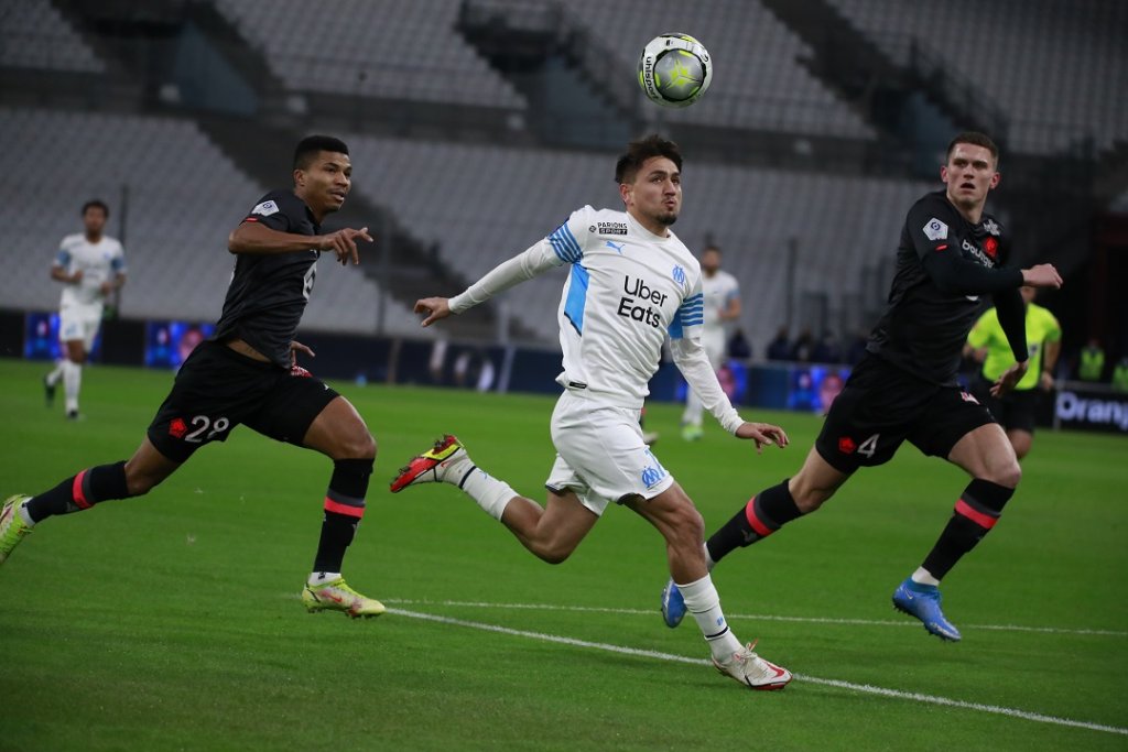 Cengiz Under a égalisé d’une belle frappe enroulée (Photo Wallis.fr/Laurent Saccomano)