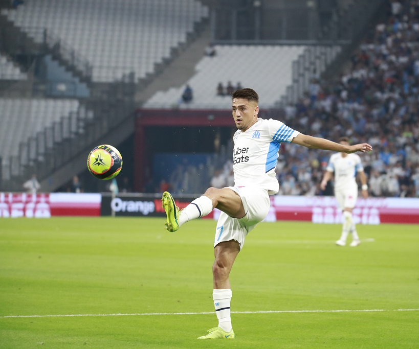 Cengiz Under est entré dans l’histoire de l’OM en marquant le but de la victoire à Bordeaux (Photo Laurent Saccomano/ Wallis.fr)