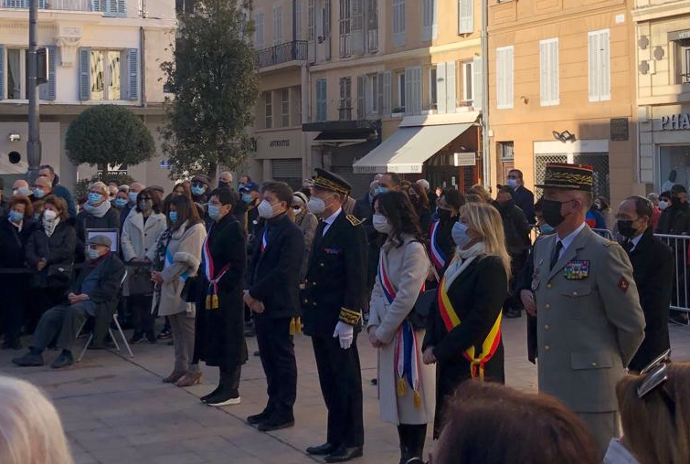 Cette cérémonie s'est tenue notamment en présence du préfet de région Christophe Mirmand, du maire de Marseille Benoît Payan, de la députée Alexandra Louis, de Caroline Pozmentier Sportich, représentant Renaud Muselier président de Provence-Alpes-Côte d'Azur et de Solange Biaggi représentant Martine Vassal, présidente du département 13 et de la métropole Aix-Marseille-Provence ©G.G.