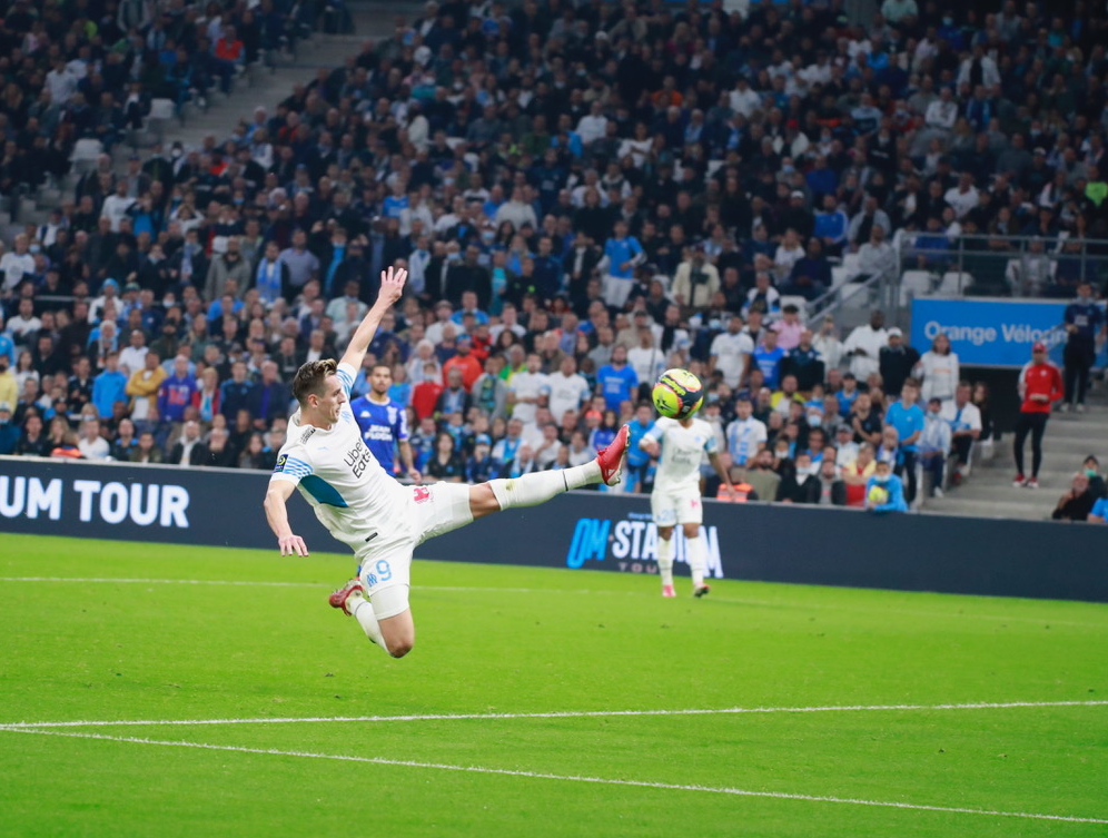 Arkadiusz Milik a permis à l’OM de s’imposer à Metz grâce à un superbe ciseau-retourné (Photo archives Wallis.fr/Laurent Saccomano)