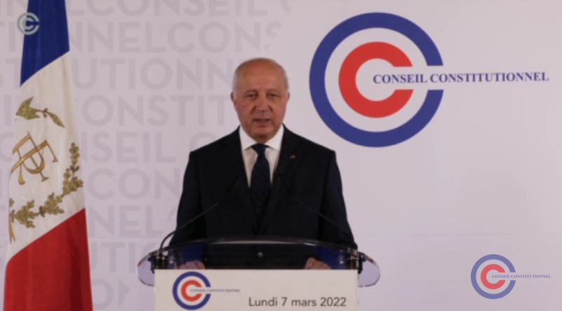 Laurent Fabius rend publique la liste des candidats ©Conseil Constitutionnel