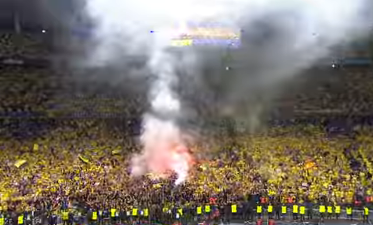 Le public nantais en liesse au Stade de France (Photo capture d'écran)