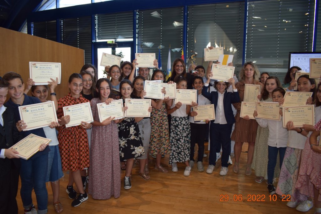 Les classes de CM2 A et B de l’école Gan Ami à Marseille ont reçu le 2e prix (Photo Crif MP)