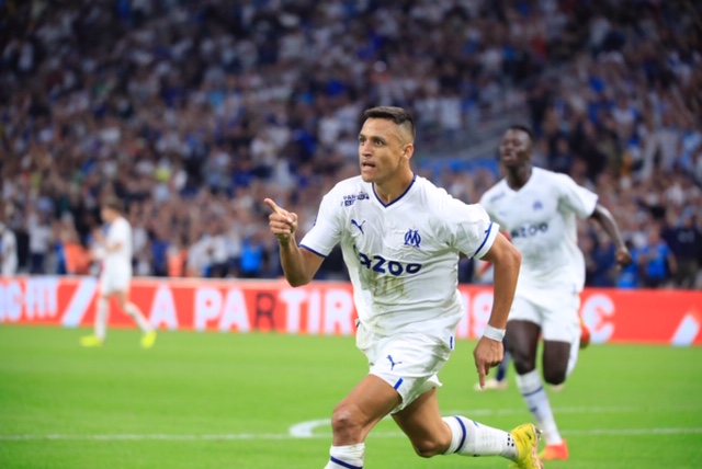 En égalisant, Alexis Sanchez a montré le chemin du succès à l’OM. (Photo Laurent Saccomano, Wallis.fr)