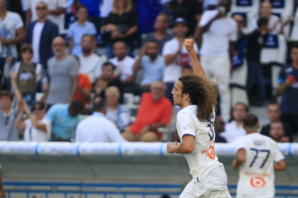 La joie de Matteo Guendouzi quand il égalise (Photo Laurent Saccomano/ Wallis.fr)