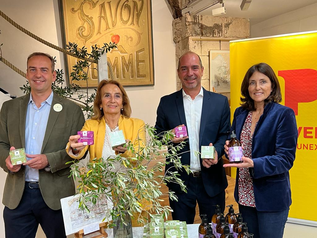 Guillaume Fiévet, Danielle Milon, Loïc chovelon et Isabelle Brémond, Directrice Générale de Provence Tourisme (Photo Joël Barcy)