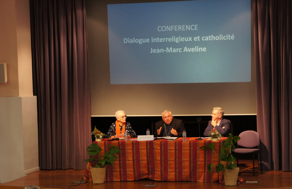 Le cardinal Aveline, archevêque de Marseille lors des journées organisées pour les 30 ans de l'ISTR (Photo D.P.G)