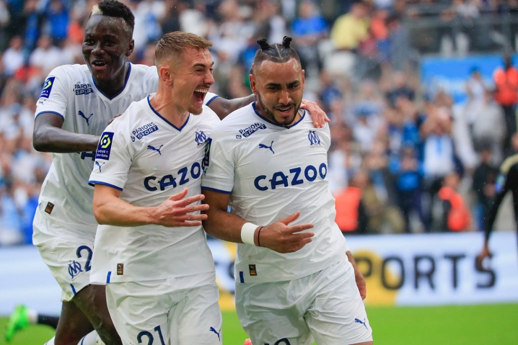 La joie de Payet et de ses partenaires a été courte avant l’égalisation ajaccienne. (Photo Laurent Saccomano/Wallis.fr)