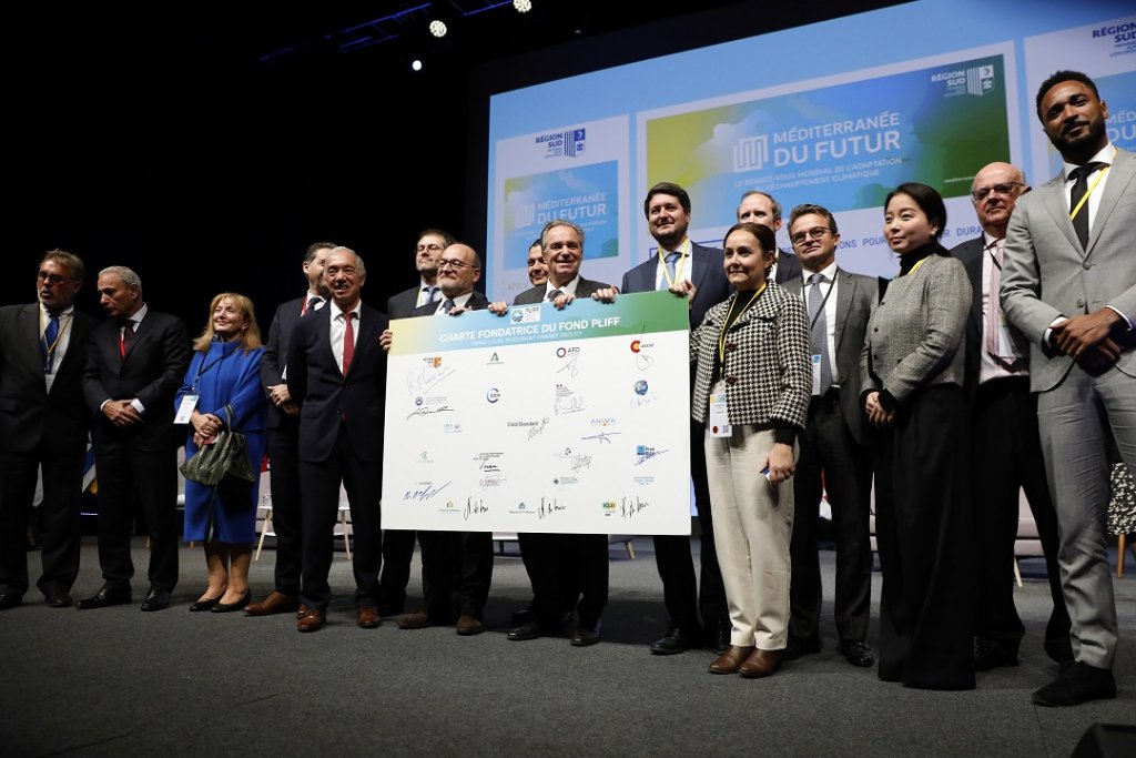 Lancement du Pliff par Renaud Muselier et les partenaires lors de l'Acte V de Méditerranée du Futur (Photo Guillaume Horcajuelo)