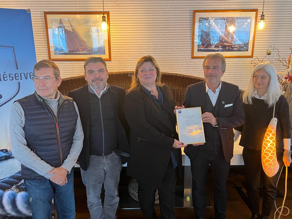 Officialisation de l’obtention de la certification "Ports Propres" de l'Anse de la Réserve (Photo Joël Barcy)