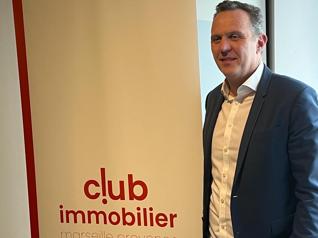 Jérôme Dentz, le nouveau président du Club immobilier Marseille Provence (Photo Joël Barcy)