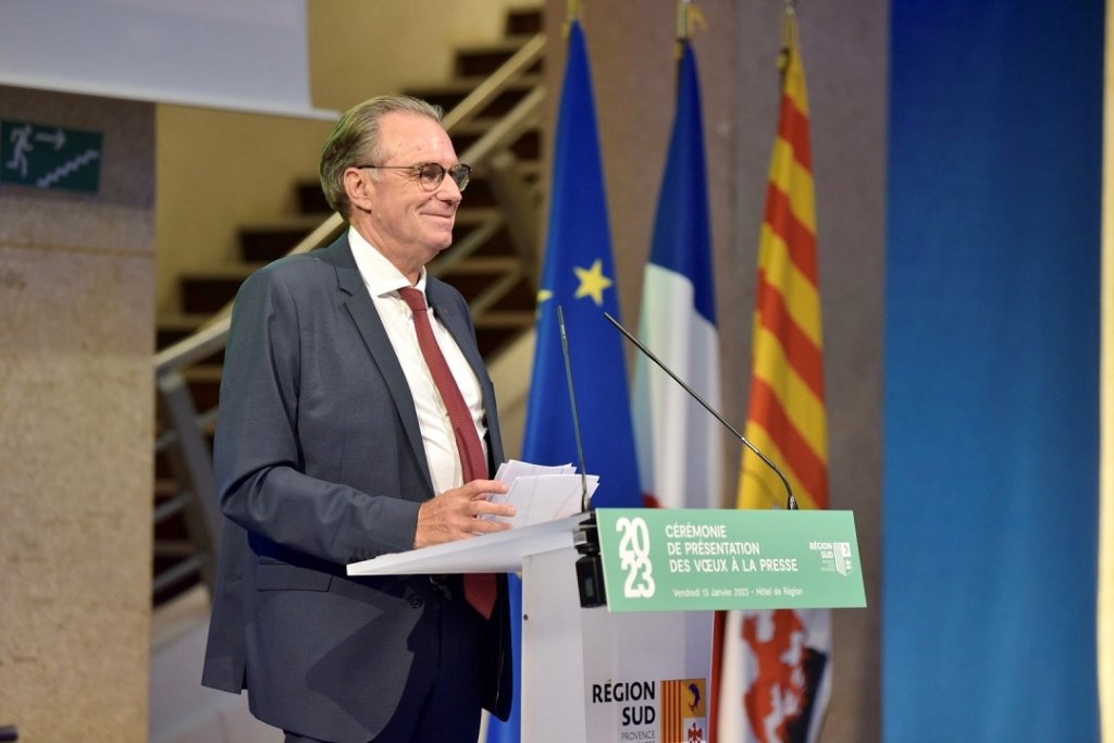 Renaud Muselier président de la Région Sud vient de présenter ses voeux à la presse (Photo Régis Cintas-Flores)