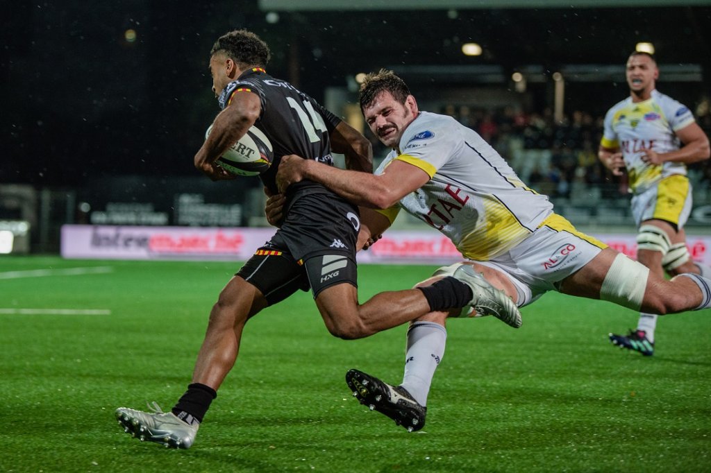 Au match aller face à Mont-de-Marsan (victoire 20-19 des Provençaux), Kevin Bly, l’ailier provençal, avait déjà posé des problèmes à l’adversaire. Vendredi dernier, il a signé deux essais chez les Montois. (Photo Provence-Rugby).