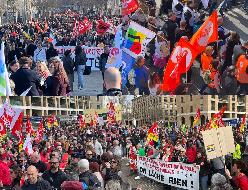 245 000 manifestants ont battu le pavé à Marseille selon la CGT, 30 000 selon la préfecture de police (Photos Joël Barcy)police