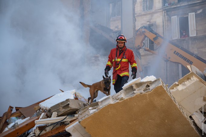 La recherche de victimes se poursuit (Photo marins-pompiers de Marseille)