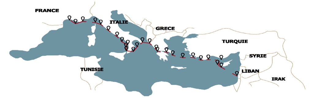 120 jours durant Ara Khatchadourian longera la côte : de la France à l’Italie, de la Grèce à la Turquie, et enfin de Chypre jusqu'à l’arrivée au Liban