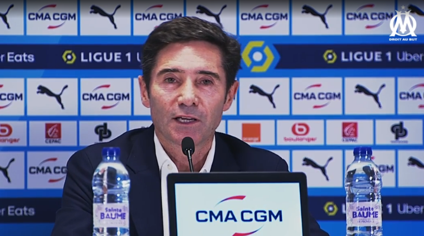 Conférence de presse de Marcelino le nouvel entraîneur de l'OM (Photo capture d'écran)