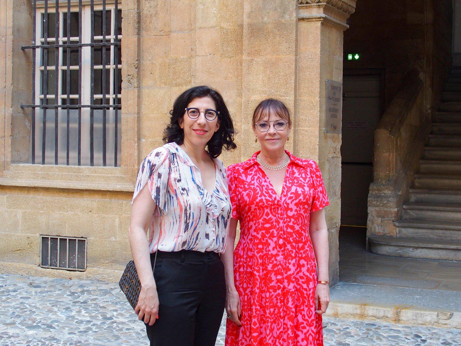 Rencontre entre la ministre de la Culture, Rima Abdul Malak et le maire d’Aix-en-Provence, Sophie Joissains